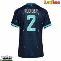 Germany Antonio Rudiger #2 Replica Away Shirt Ladies World Cup 2026 Short Sleeve